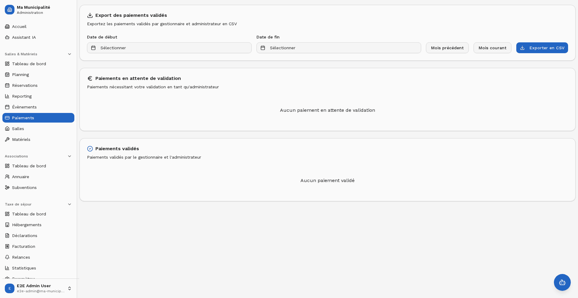 Module taxe de séjour : déclarations hébergeurs