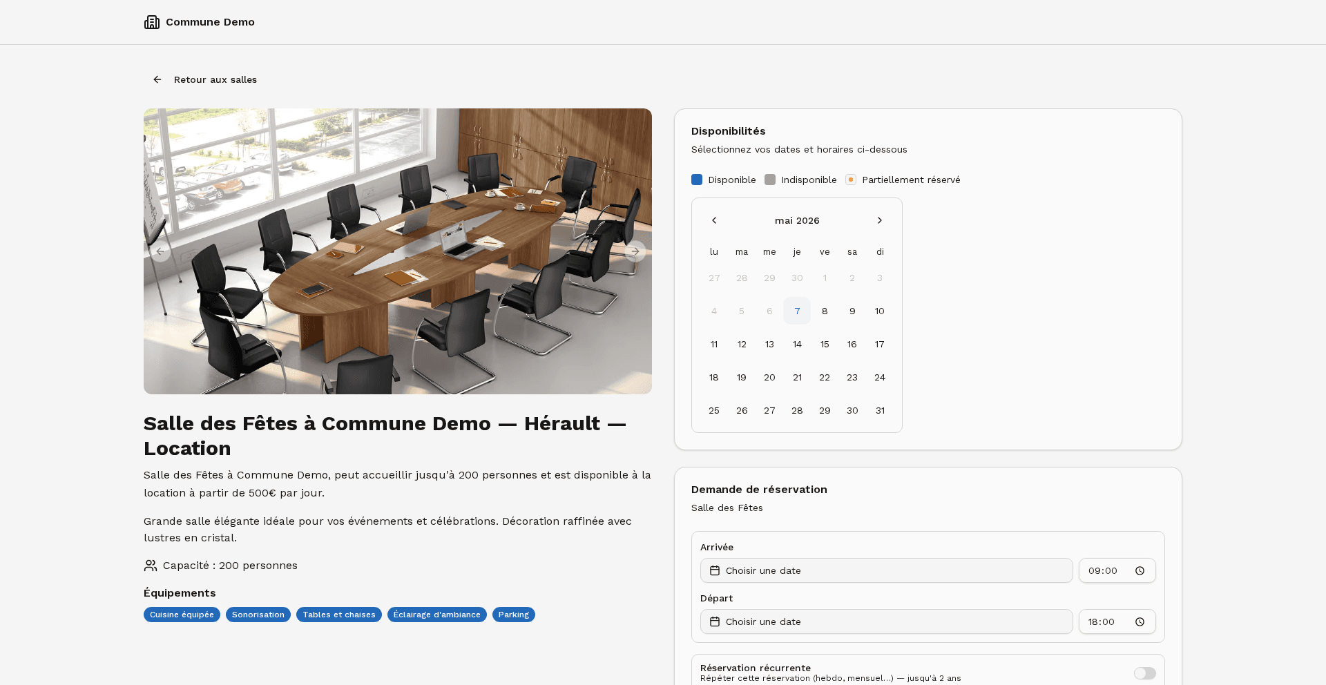Module de gestion des associations communales